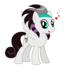 Size: 1667x1667 | Tagged: safe, artist:tempestwulf, derpibooru import, oc, oc only, oc:sixtoh, pegasus, pony, heart, race swap, simple background, solo, transparent background