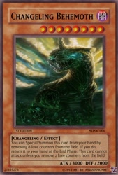 Size: 333x493 | Tagged: safe, derpibooru import, changeling, card, drone, fangs, horn, wings, yu-gi-oh!