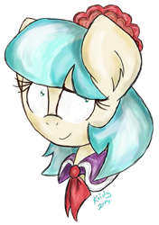 Size: 563x800 | Tagged: safe, artist:kristysk, derpibooru import, coco pommel, rarity takes manehattan, solo