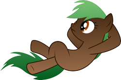 Size: 2448x1626 | Tagged: safe, artist:baumkuchenpony, artist:rosemaryspice, derpibooru import, oc, oc only, oc:rosemary spice, blank flank, on back, simple background, solo, transparent background, vector