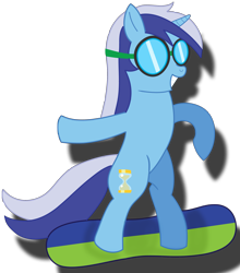 Size: 2534x2882 | Tagged: safe, artist:ocredan, minuette, pony, unicorn, blue coat, female, horn, mare, solo, two toned mane