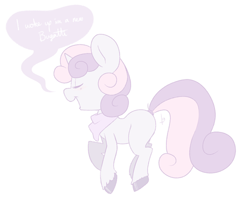 Size: 500x398 | Tagged: dead source, safe, artist:terrabutt, derpibooru import, sweetie belle, unicorn, bandana, female, singing, solo