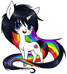 Size: 992x1094 | Tagged: safe, artist:ponymonster, derpibooru import, oc, oc only, oc:colour splash, pony, unicorn, simple background, solo, transparent background