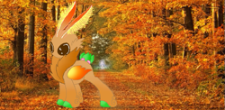 Size: 559x273 | Tagged: safe, artist:princessamity, derpibooru import, oc, oc only, hybrid, antennae, autumn, berries, bud, leaves, scenery, solo, tree