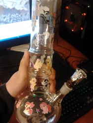 Size: 1536x2048 | Tagged: safe, derpibooru import, pony, bong, female, photo, sticker