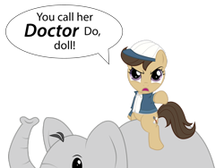 Size: 1024x768 | Tagged: safe, artist:ethaes, derpibooru import, elephant, indiana jones, indiana jones and the temple of doom, ponified, scootaround, short round