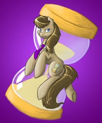 Size: 500x599 | Tagged: artist needed, safe, derpibooru import, doctor whooves, the doctoress, hourglass, necktie, professor whooves, rule 63, solo