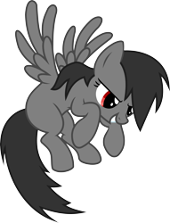 Size: 5000x6529 | Tagged: safe, artist:darknisfan1995, oc, oc only, oc:darkdash, pegasus, pony, absurd resolution, blank flank, simple background, solo, transparent background