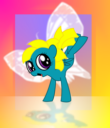 Size: 1500x1743 | Tagged: safe, artist:syncallio, derpibooru import, buzzer (g1), g1, g1 to g4, generation leap, solo, summer wing ponies