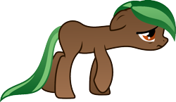 Size: 981x568 | Tagged: safe, artist:hourglass-vectors, artist:rosemaryspice, derpibooru import, oc, oc only, oc:rosemary spice, crystal pony, pony, blank flank, race swap, sad, simple background, solo, transparent background, vector