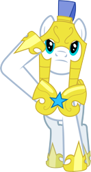 Size: 4000x7532 | Tagged: safe, artist:lightningtumble, derpibooru import, .svg available, armor, royal guard, salute, saluting guards, simple background, solo, transparent background, vector