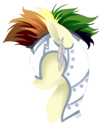 Size: 222x279 | Tagged: safe, artist:haventide, derpibooru import, pony, bust, earring, feather, ivory bolt, male, solo, stallion