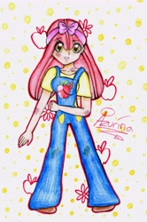 Size: 4391x6624 | Tagged: safe, artist:azurina, derpibooru import, apple bloom, human, absurd resolution, humanized, solo