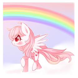 Size: 1000x1000 | Tagged: safe, artist:riouku, oc, oc only, pony, female, mare, rainbow, solo
