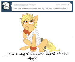 Size: 672x560 | Tagged: artist needed, safe, ask, heather mason, konami, ponified, silent hill, solo, tumblr