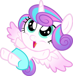 Size: 2174x2271 | Tagged: safe, artist:xebck, princess flurry heart, alicorn, pony, spoiler:s06, alternate design, baby, baby pony, cute, female, flurrybetes, simple background, smiling, solo, transparent background, vector