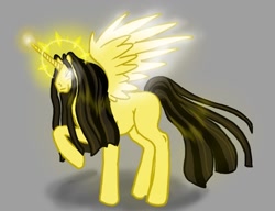 Size: 1171x900 | Tagged: safe, derpibooru import, alicorn, pony, god-emperor of mankind, heresy, ponified, psychic halo, solo, warhammer (game), warhammer 40k