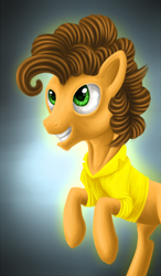 Size: 2202x3759 | Tagged: safe, artist:wolframclaws, cheese sandwich, earth pony, pony, pinkie pride, male, orange coat, solo, stallion