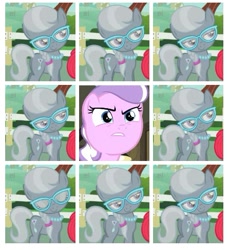 Size: 441x483 | Tagged: safe, diamond tiara, silver spoon, earth pony, pony, duo, duo female, female, filly, glasses, tumblr