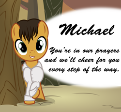 Size: 3861x3566 | Tagged: safe, artist:astringe, get well soon, michael morones, ponified, solo, support