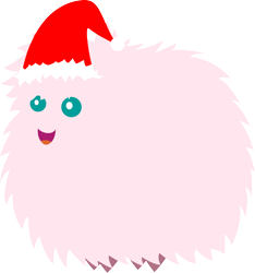 Size: 1872x2000 | Tagged: safe, artist:raffa2300, derpibooru import, oc, oc only, oc:fluffle puff, hat, pointy ponies, santa hat, simple background, solo, transparent background, vector