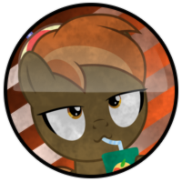 Size: 200x200 | Tagged: safe, artist:vinyl-unheart, derpibooru import, button mash, earth pony, pony, colt, foal, hat, juice box, male, propeller hat, solo