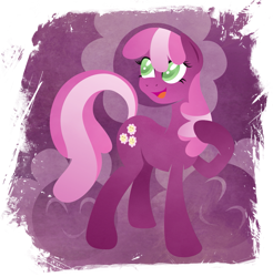 Size: 901x916 | Tagged: safe, artist:rariedash, derpibooru import, cheerilee, earth pony, pony, cutie mark, cutie mark background, female, hooves, lineless, mare, open mouth, smiling, solo