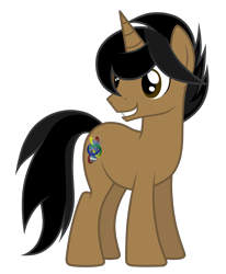 Size: 3265x3970 | Tagged: safe, artist:junkiesnewb, derpibooru import, oc, oc only, oc:aegis aurora, pony, unicorn, male, simple background, solo, transparent background, vector