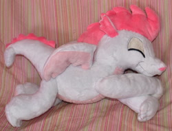 Size: 1024x783 | Tagged: safe, artist:lexiipantz, derpibooru import, fizzle, dragon, cute, fizzabetes, irl, photo, plushie, sleeping, teenaged dragon