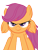 Size: 262x342 | Tagged: safe, artist:scootaloocuteness, derpibooru import, scootaloo, looking at you, redraw, solo