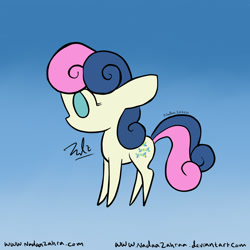 Size: 1500x1500 | Tagged: safe, artist:nadaazahraa, bon bon, sweetie drops, earth pony, pony, female, mare, solo