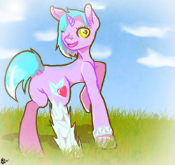 Size: 919x869 | Tagged: safe, artist:emmaangel12, derpibooru import, oc, oc only, pony, unicorn, solo