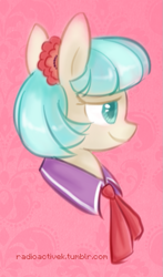 Size: 493x840 | Tagged: safe, artist:radioactive-k, derpibooru import, coco pommel, rarity takes manehattan, profile, solo