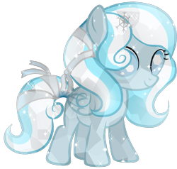 Size: 1325x1259 | Tagged: safe, artist:posey-11, oc, oc only, oc:snowdrop, alternate hairstyle, crystallized, simple background, solo, transparent background, vector