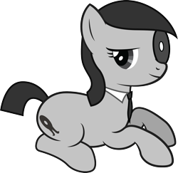 Size: 1678x1629 | Tagged: safe, artist:quanno3, derpibooru import, oc, oc only, arpaden, monocle, necktie, ponified, rule 63, solo