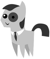 Size: 1600x1900 | Tagged: safe, artist:homfrog, derpibooru import, oc, oc only, arpaden, monocle, necktie, pointy ponies, ponified, solo