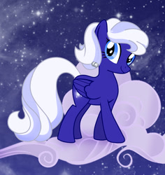 Size: 774x819 | Tagged: safe, artist:catwhitney, artist:gurugrendo, derpibooru import, oc, oc only, oc:starstruck, cloud, solo