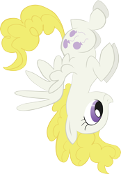 Size: 2786x4000 | Tagged: safe, artist:lauren faust, artist:michaudotcom, derpibooru import, surprise, g1, colored, solo, upside down