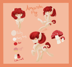 Size: 3282x3054 | Tagged: safe, artist:zodiacnicola, derpibooru import, oc, oc only, oc:amanita fly, reference sheet, solo