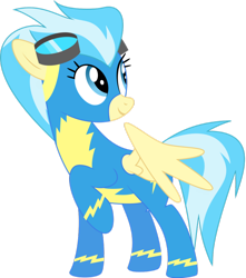 Size: 840x951 | Tagged: safe, artist:philipp04, derpibooru import, misty fly, pegasus, pony, blue eyes, clothes, female, mare, simple background, solo, transparent background, uniform, wonderbolts, wonderbolts uniform