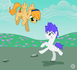 Size: 1441x1300 | Tagged: safe, artist:kichigaigorawr, derpibooru import, oc, oc only, earth pony, pegasus, pony