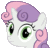 Size: 1600x1529 | Tagged: safe, derpibooru import, sweetie belle, animated, face, frown, inception, looking at you, simple background, solo, sweetie belle's stare, transparent background, trippy, wat, whoa, zoom