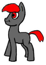 Size: 159x225 | Tagged: safe, artist:lunatichell, derpibooru import, oc, oc only, earth pony, pony, blank flank, simple background, solo