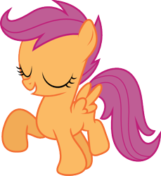 Size: 435x475 | Tagged: safe, artist:uxyd, derpibooru import, scootaloo, flight to the finish, .svg available, eyes closed, simple background, solo, svg, transparent background, vector