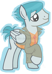 Size: 753x1061 | Tagged: safe, derpibooru import, ghost pony, billy joe cobra, crossover, disney xd, dude that's my ghost!, ponified, solo