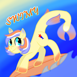 Size: 800x800 | Tagged: safe, artist:opya, oc, oc only, oc:swimy, original species, shark pony, solo