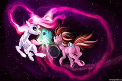 Size: 2585x1726 | Tagged: safe, artist:sharpieboss, galaxy (g1), g1, plot, sgap, sogreatandpowerful, space, underhoof