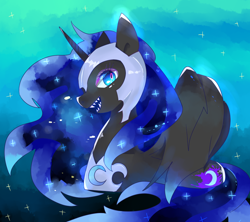 Size: 900x800 | Tagged: safe, artist:shaochi, nightmare moon, alicorn, pony, female, mare, profile, solo