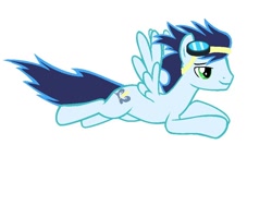 Size: 960x720 | Tagged: safe, artist:im-not-sure-yet, soarin', pegasus, pony, blue coat, blue mane, male, solo, stallion, wings