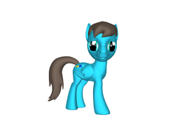 Size: 768x576 | Tagged: safe, oc, oc only, pegasus, pony, 3d, looking at you, pony creator 3d, ponylumen, smiling, solo